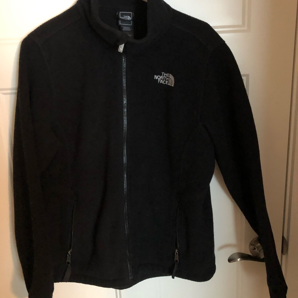 Black North Face fleece jacket